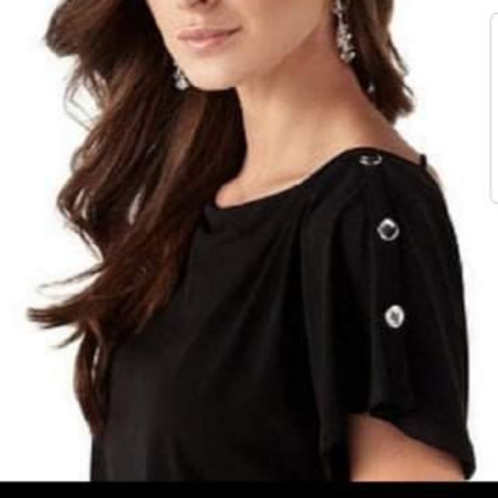 Tunic Flutter Sleeve Blouse - Picture 1 of 7
